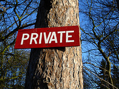 Private sign
