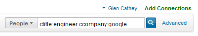 LinkedIn Advanced Operators Search Box