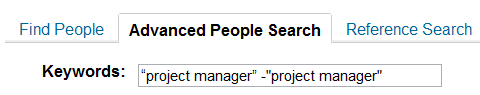 Click here for proof that LinkedIn does not recognize Word's smart quotes and requires straight quotes for exact phrase searching