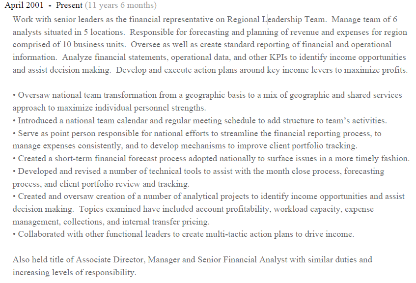 This is from the PDF of the LinkedIn profile of a person who is my 3rd degree connection